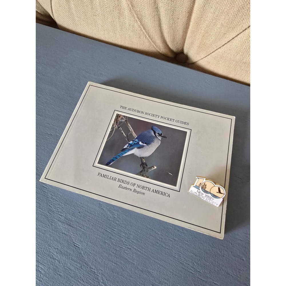 Audubon Society Bird Guide Book + 1997 New Jersey Audubon Centennial Pin
